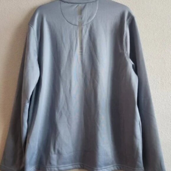 NWT Perry Ellis Mens Half-Zip Sweater Fleece Pullover 50+ UPF Trade Winds Size M - Picture 2 of 9